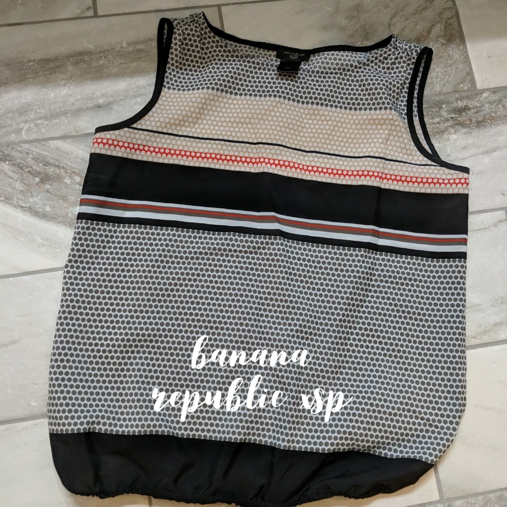 Banana republic sheer bubble blouse